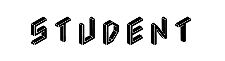 3D Isometric Black  Free Fonts Download