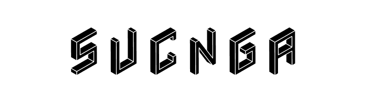 3D Isometric Black  Free Fonts Download