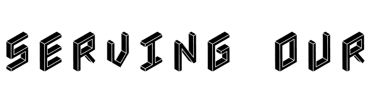 3D Isometric Black  Free Fonts Download