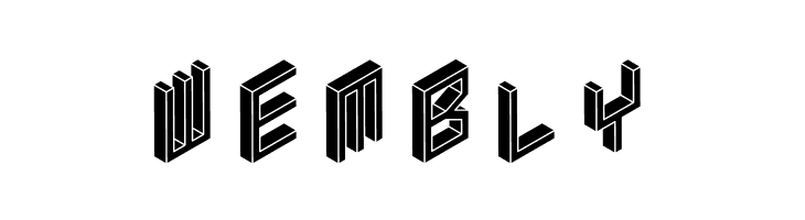 3D Isometric Black  Free Fonts Download