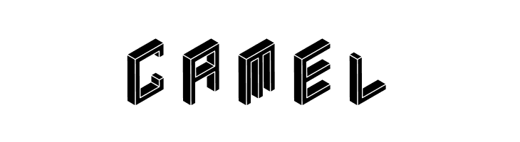 3D Isometric Black  Free Fonts Download