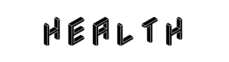 3D Isometric Black  Free Fonts Download