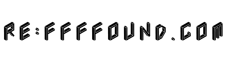 3D Isometric Black  Free Fonts Download