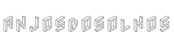 3D Isometric  Free Fonts Download