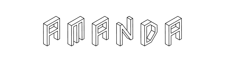 3D Isometric  Free Fonts Download