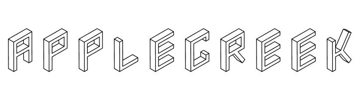 3D Isometric  Free Fonts Download