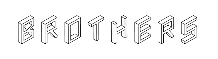 3D Isometric  Free Fonts Download