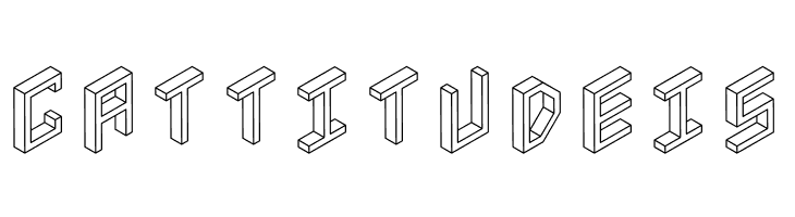3D Isometric  Free Fonts Download