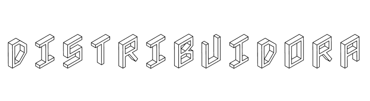 3D Isometric  Free Fonts Download