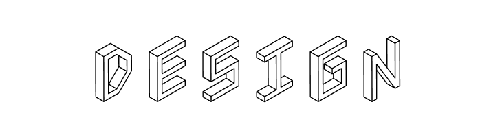 3D Isometric  Free Fonts Download
