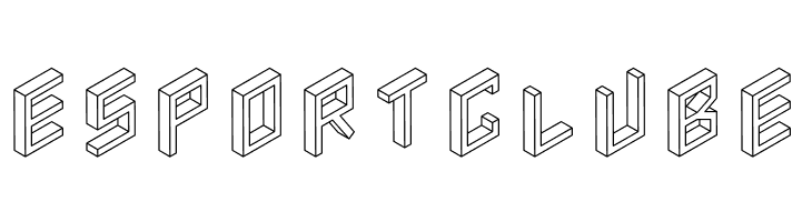 3D Isometric  Free Fonts Download