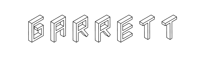 3D Isometric  Free Fonts Download