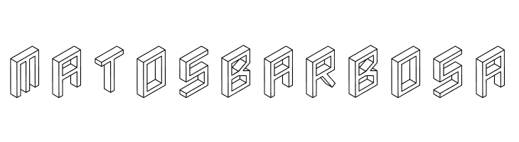 3D Isometric  Free Fonts Download