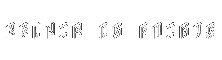3D Isometric  Free Fonts Download