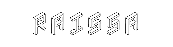 3D Isometric  Free Fonts Download