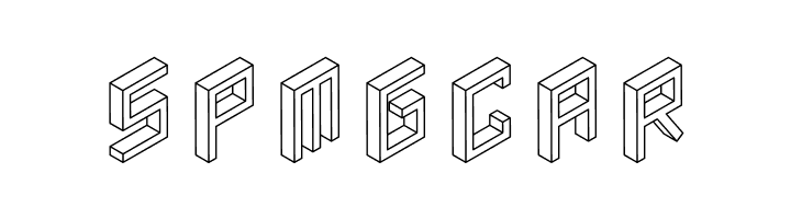 3D Isometric  Free Fonts Download