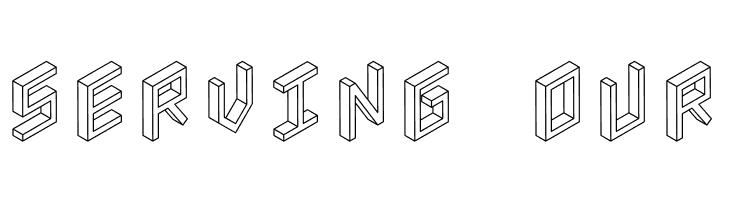 3D Isometric  Free Fonts Download