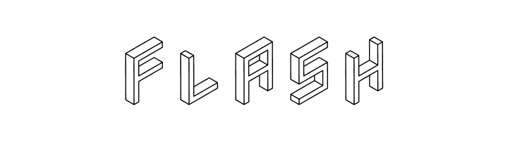 3D Isometric  Free Fonts Download