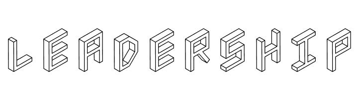 3D Isometric  Free Fonts Download