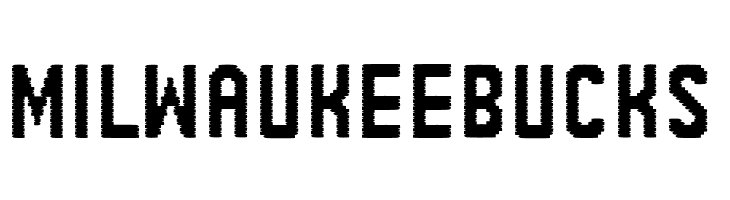 MILWAUKEEBUCKS Janinos juosta Font