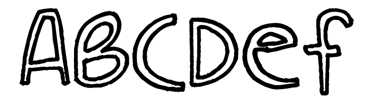 Carla_outline  Free Fonts Download