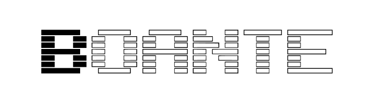 BlackWhiteBlock  Free Fonts Download