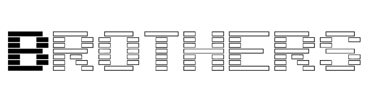 BlackWhiteBlock  Free Fonts Download