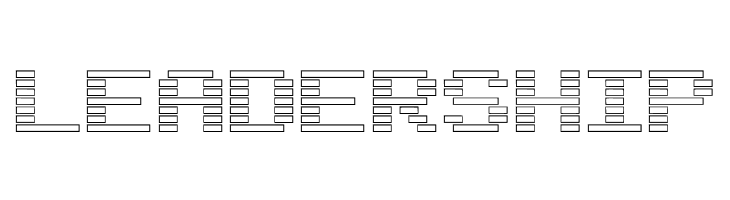 BlackWhiteBlock  Free Fonts Download