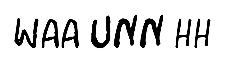 WAA%2BUNN%2BHH Doujinshi Font