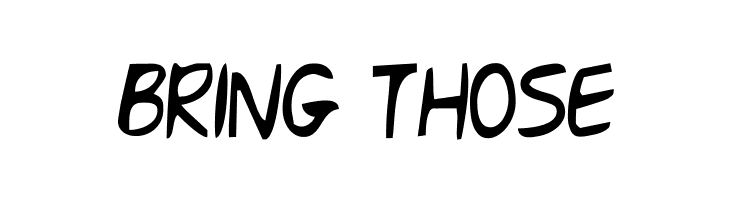 BRING%2BTHOSE Shark Got Your Hand Font