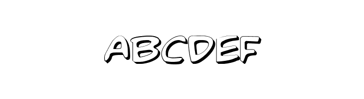 Comic Book Commando 3D  Free Fonts Download