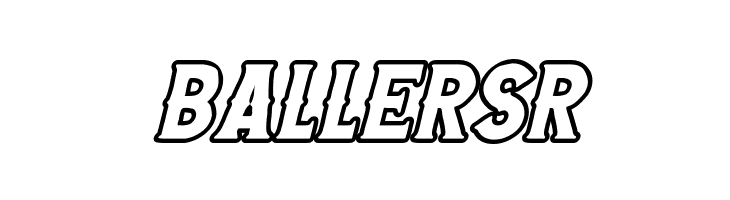 Wild Bandit Outline Italic  Free Fonts Download