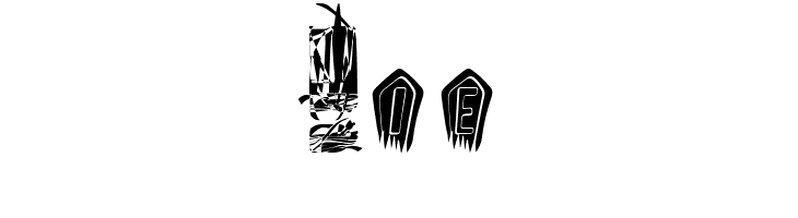 The Mummy R.I.P filling  Free Fonts Download