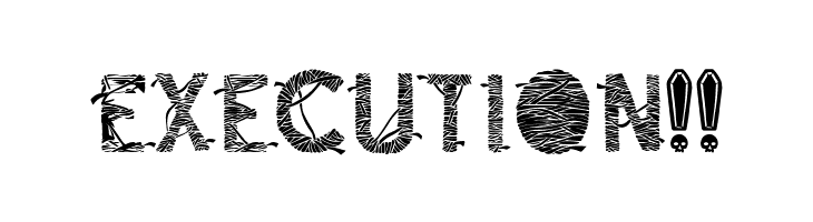 The Mummy R.I.P filling  Free Fonts Download