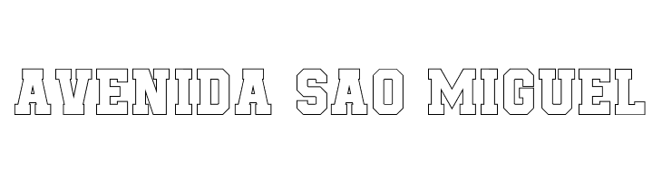 Be True To Your School II Outline  Free Fonts Download