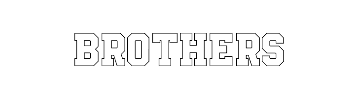 Be True To Your School II Outline  Free Fonts Download