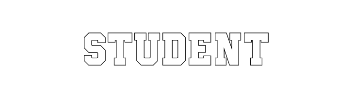 Be True To Your School II Outline  Free Fonts Download