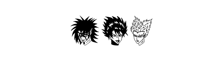 One Punch Man Painting  Free Fonts Download