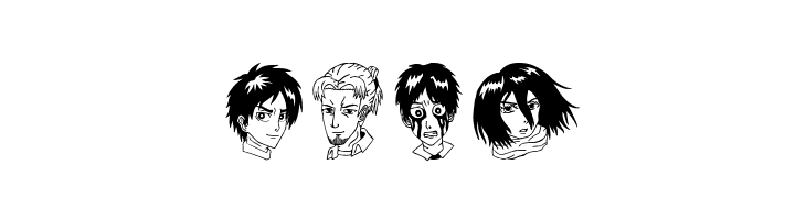 Anime Attack On Titan Image Bold  Free Fonts Download
