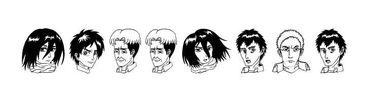 Anime Attack On Titan Image Bold  Free Fonts Download