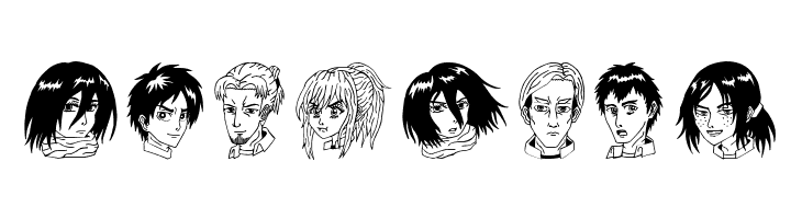 Anime Attack On Titan Image Bold  Free Fonts Download