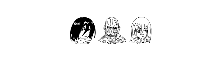 Anime Attack On Titan Image Bold  Free Fonts Download