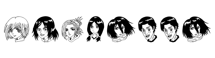 Anime Attack On Titan Image Bold  Free Fonts Download