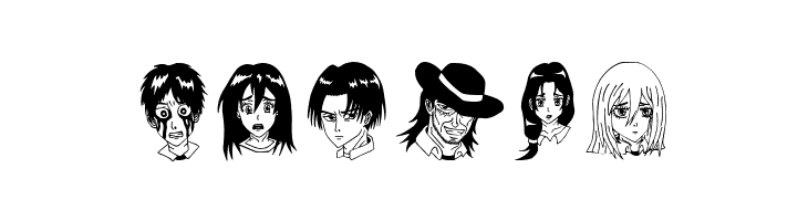 Anime Attack On Titan Image Bold  Free Fonts Download
