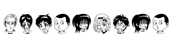 Anime Attack On Titan Image Bold  Free Fonts Download