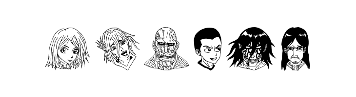 Anime Attack On Titan Image Bold  Free Fonts Download