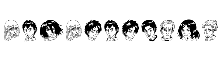 Anime Attack On Titan Image Bold  Free Fonts Download