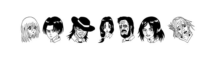 Anime Attack On Titan Image Bold  Free Fonts Download