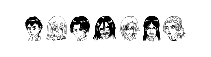 Anime Attack On Titan Image Bold  Free Fonts Download