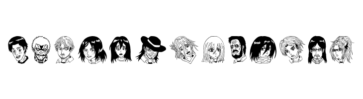 Anime Attack On Titan Image Bold  Free Fonts Download